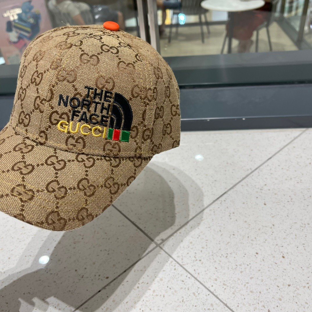 GUCCI古奇北面联盟新款棒球帽完美细节刺绣花纹男女同款卖爆了