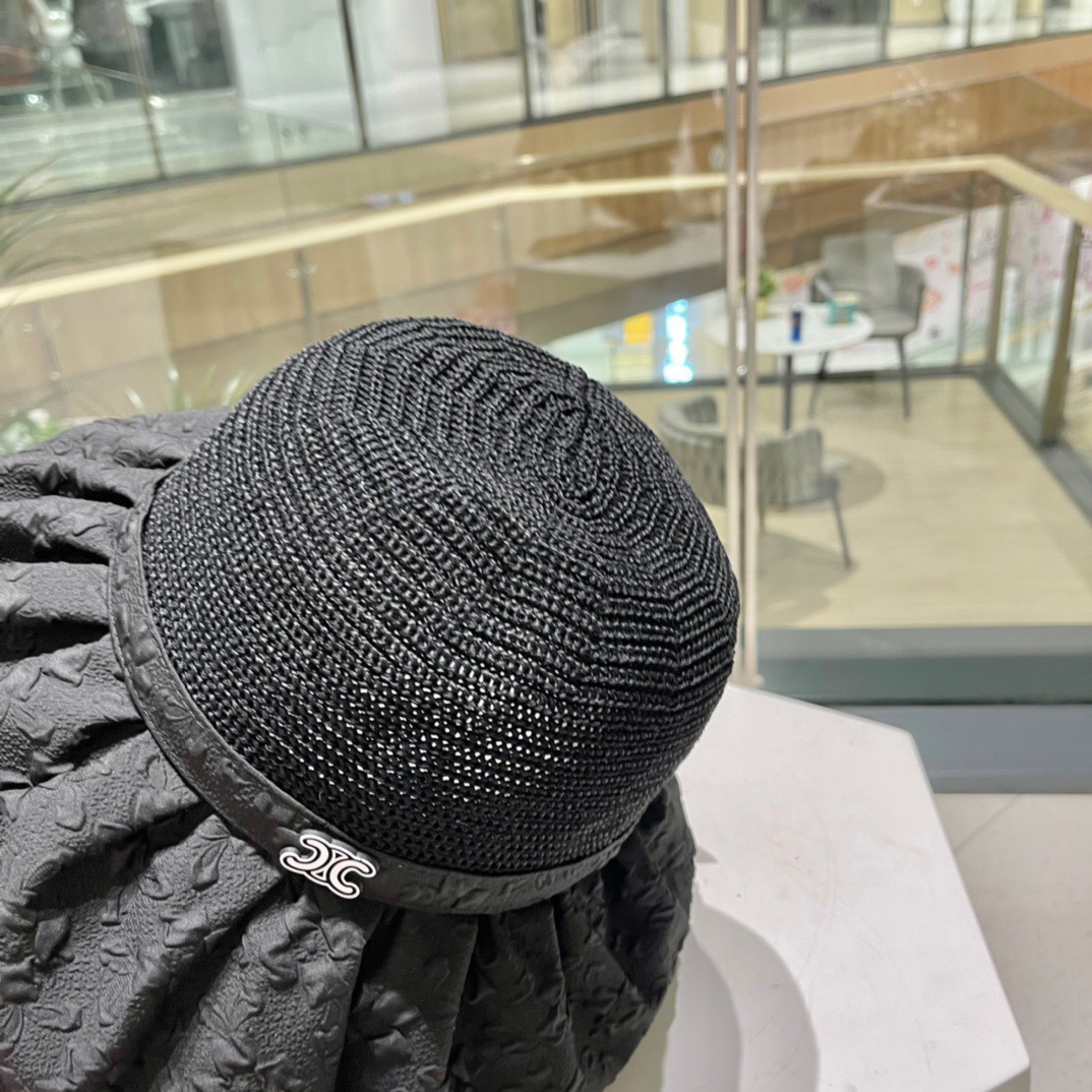 NO:192003,Celine cellne sun hat women summer vinyl bow hollow straw hat UV brim face sun protection sun fisherman hat hat fisherman hat baseball hat knit hat, hat, celine, espadrilles, hats19860909赛琳cellne遮阳帽女夏季黑胶蝴蝶结镂空草帽防紫外线大檐遮脸防晒太阳渔夫帽帽子渔夫帽棒球帽针织帽,帽子,celine,espadrilles,hats,hat
