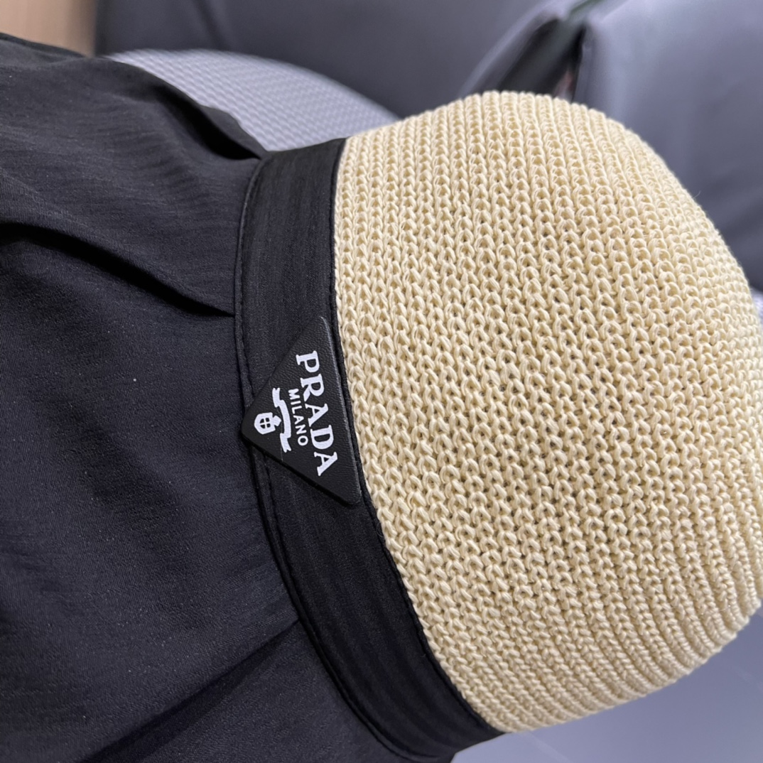 【PRADA普拉达】最新大桶遮阳渔夫帽，日常款超好搭配，出街单品