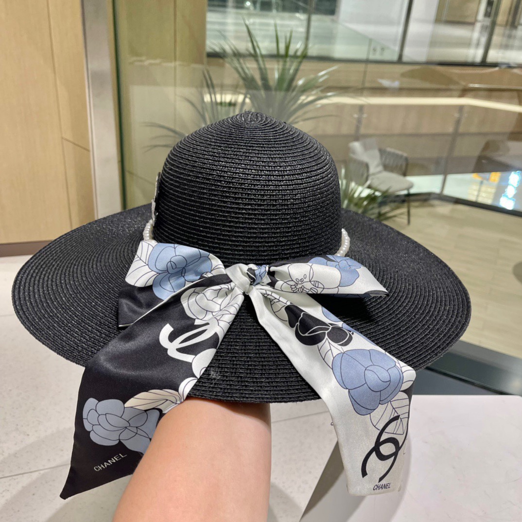 【DIOR迪奥】2023新款小香度假风大沿草帽，旅行必备，超好搭配，赶紧入手！