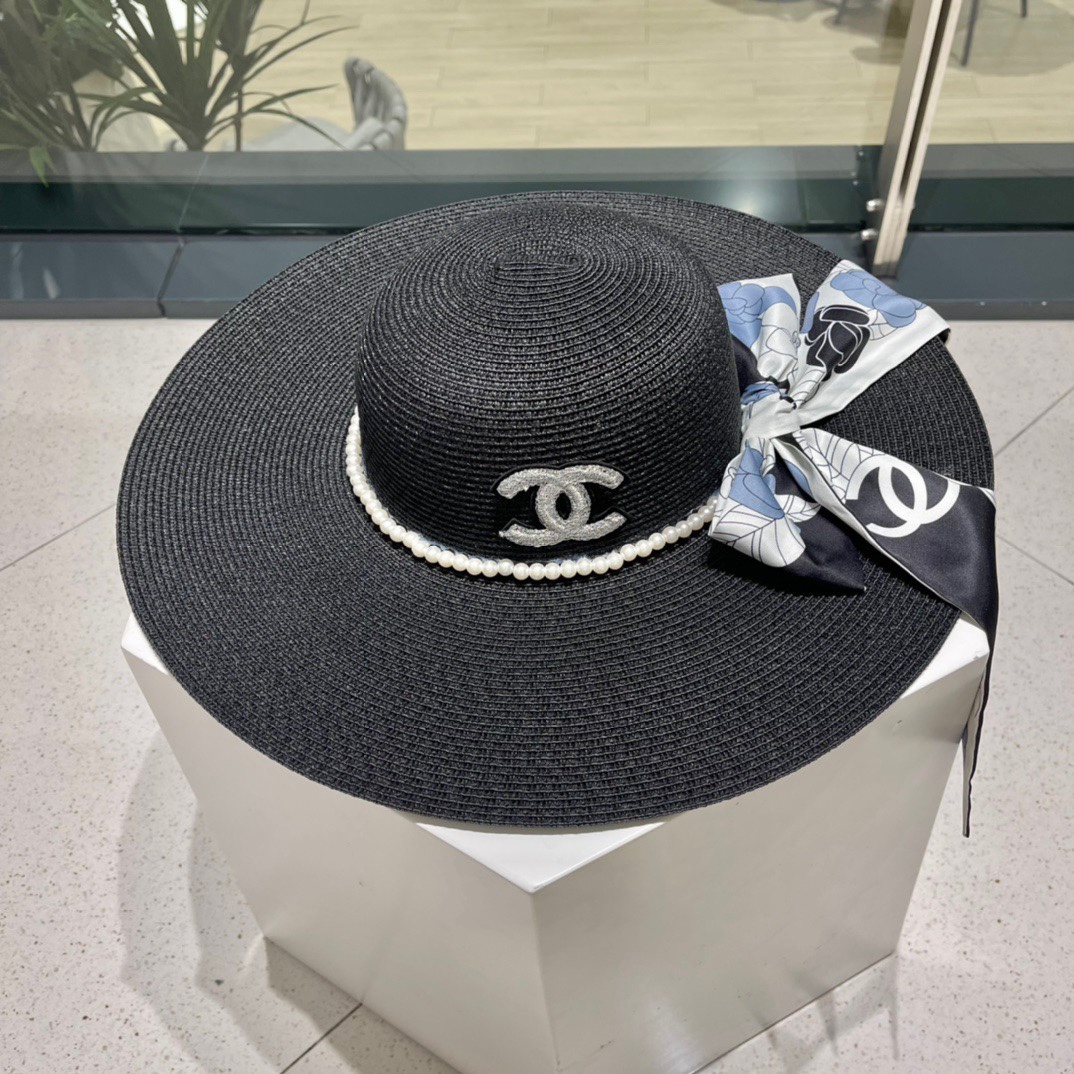  【DIOR迪奥】2023新款小香度假风大沿草帽，旅行必备，超好搭配，赶紧入手！