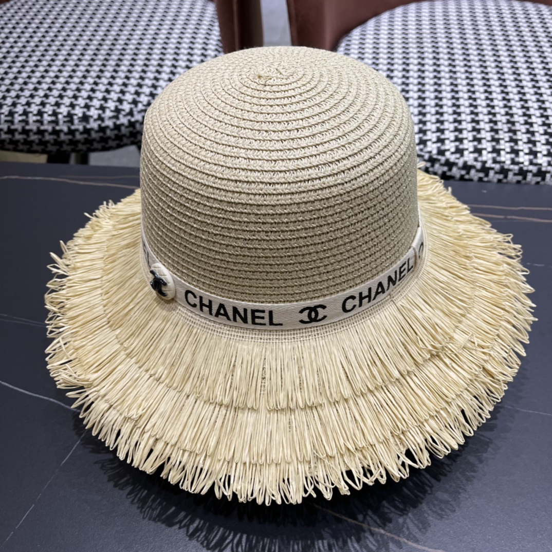 【Chanel香奈儿】2024新款草帽，度假休闲必备，优雅大方的一款