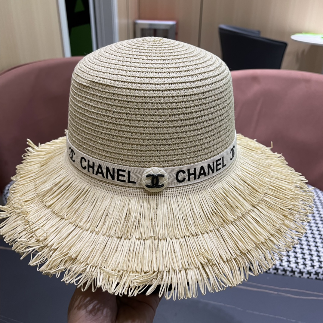 【Chanel香奈儿】2024新款草帽，度假休闲必备，优雅大方的一款