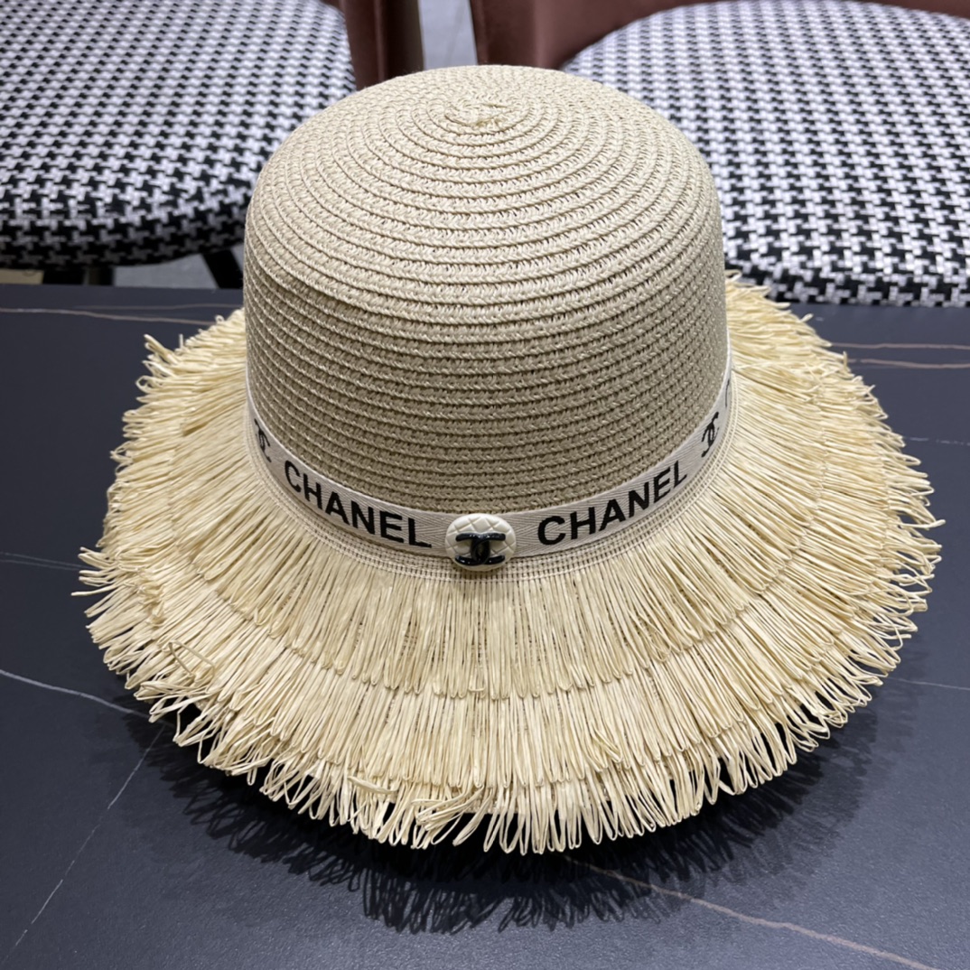 【Chanel香奈儿】2024新款草帽，度假休闲必备，优雅大方的一款