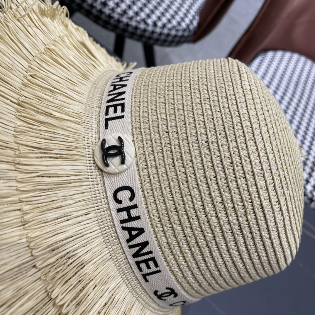 【Chanel香奈儿】2024新款草帽，度假休闲必备，优雅大方的一款