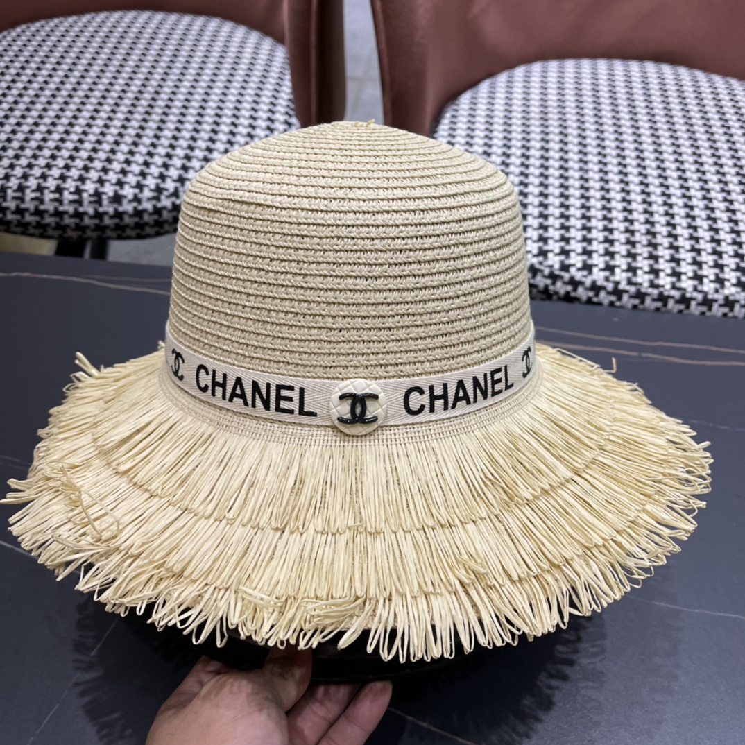 【Chanel香奈儿】2024新款草帽，度假休闲必备，优雅大方的一款