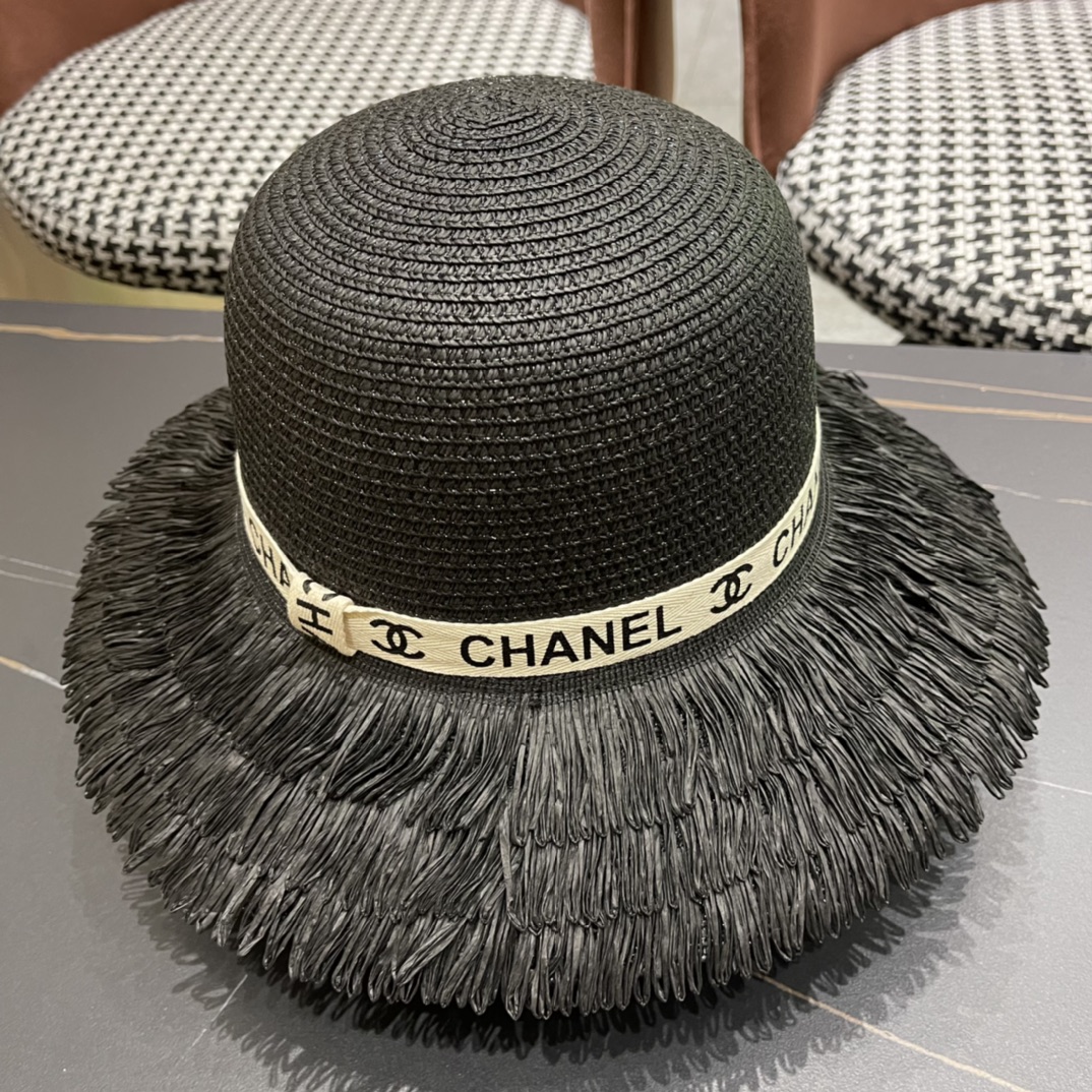 【Chanel香奈儿】2024新款草帽，度假休闲必备，优雅大方的一款