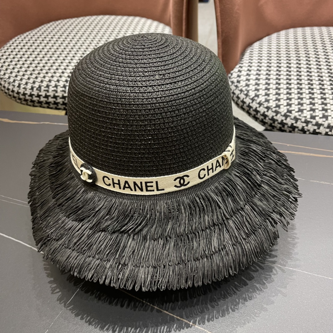 【Chanel香奈儿】2024新款草帽，度假休闲必备，优雅大方的一款