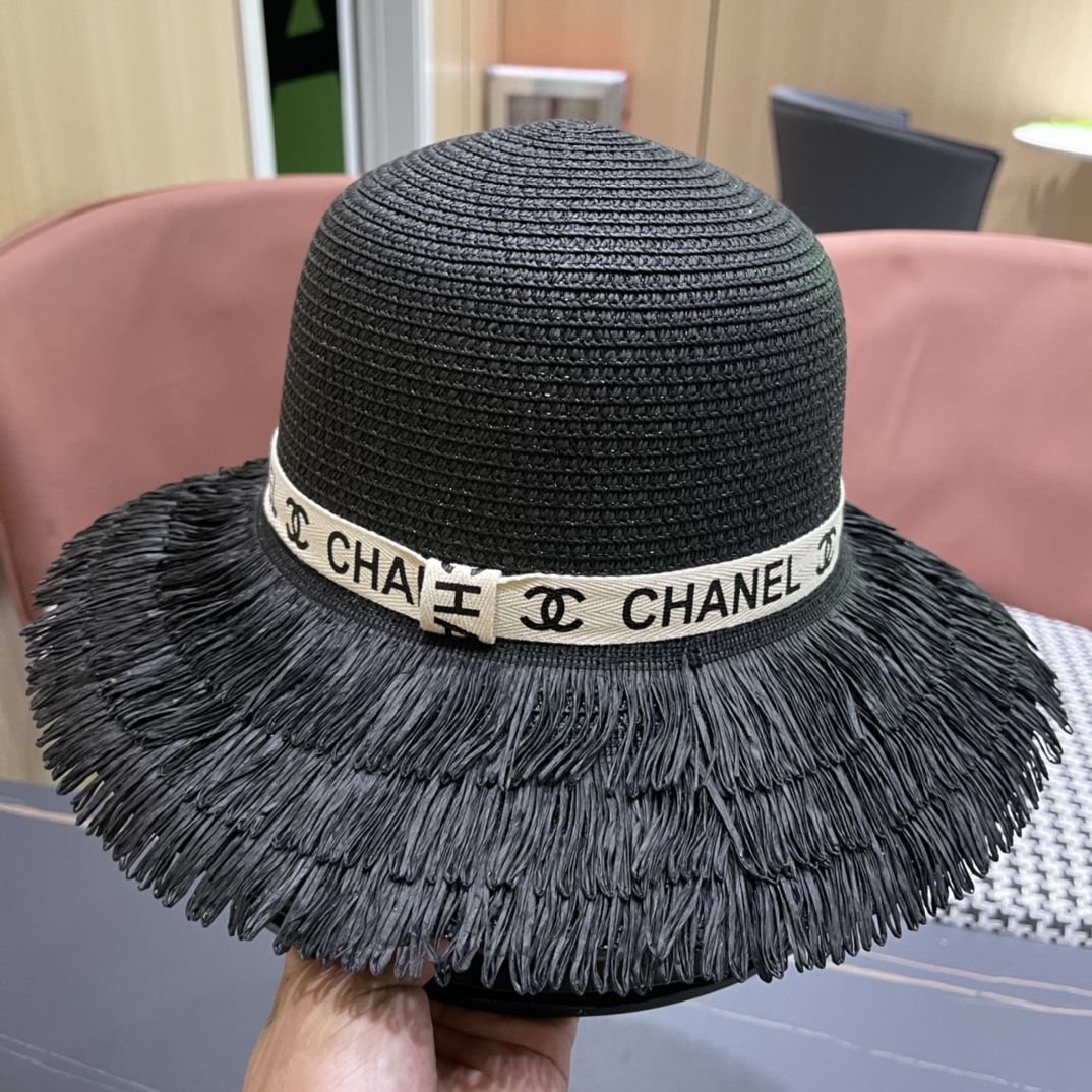 【Chanel香奈儿】2024新款草帽，度假休闲必备，优雅大方的一款