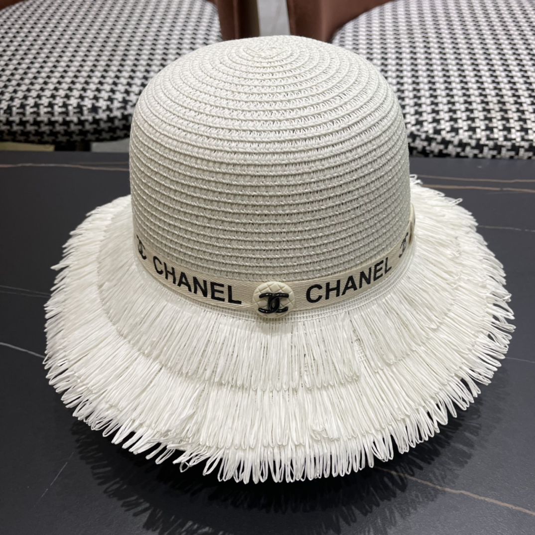 【Chanel香奈儿】2024新款草帽，度假休闲必备，优雅大方的一款