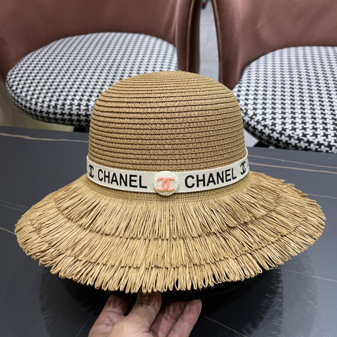 【Chanel香奈儿】2024新款草帽，度假休闲必备，优雅大方的一款