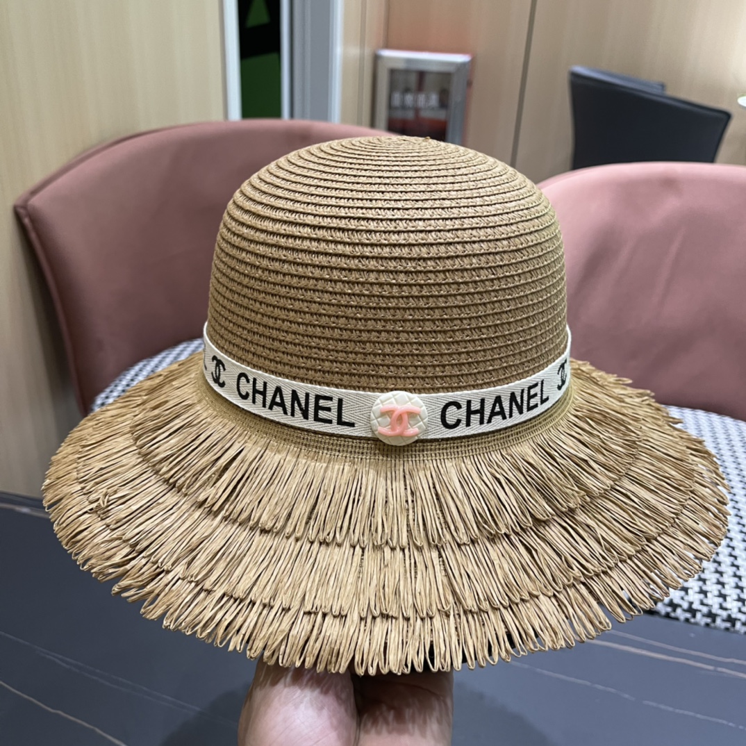 【Chanel香奈儿】2024新款草帽，度假休闲必备，优雅大方的一款