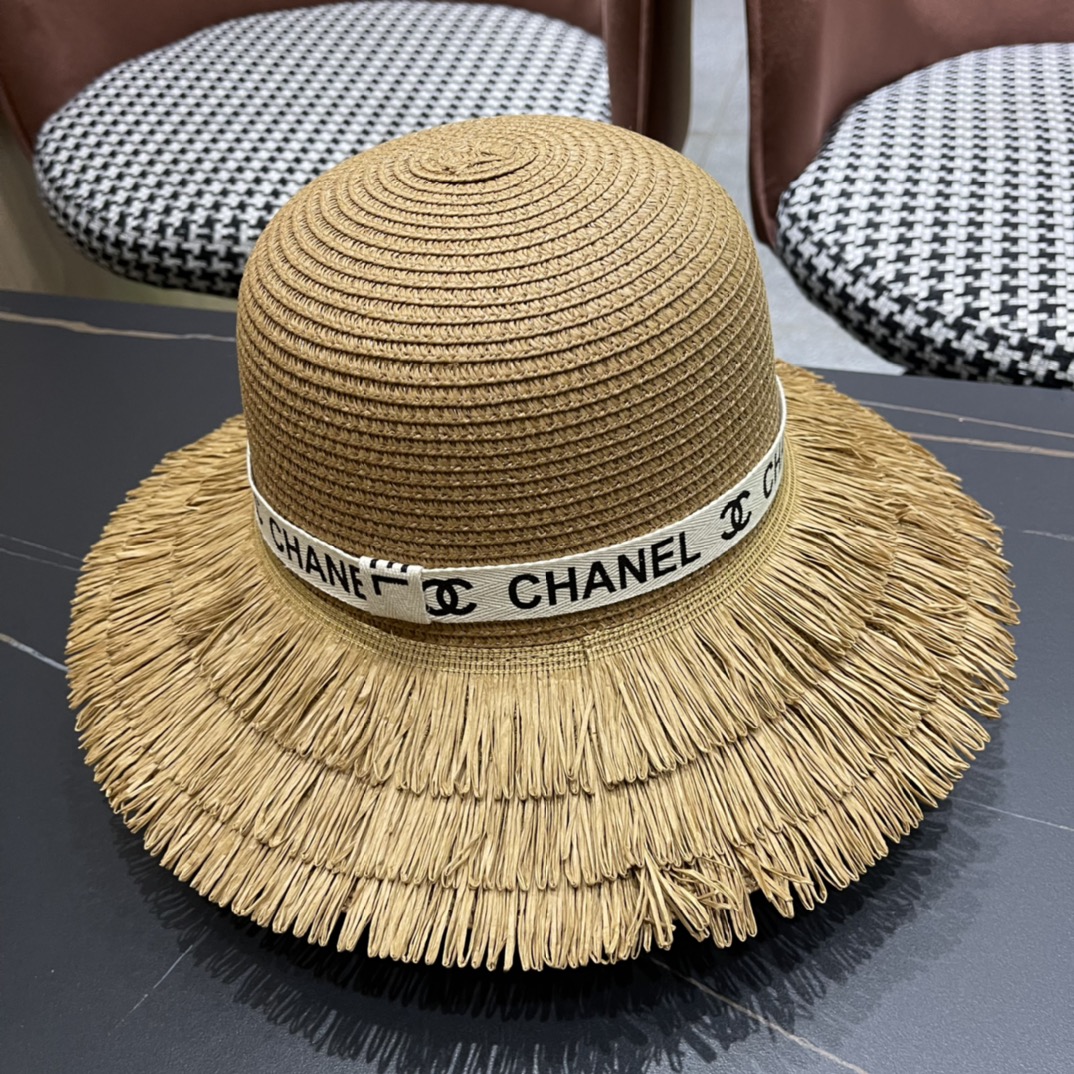 【Chanel香奈儿】2024新款草帽，度假休闲必备，优雅大方的一款