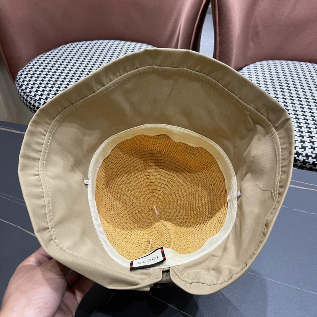 
古奇GUCCI渔夫帽原单品质火爆来袭 🔥🎩 工艺非常精美 高档大气上档次！低调奢华，方便携带！跑量！
