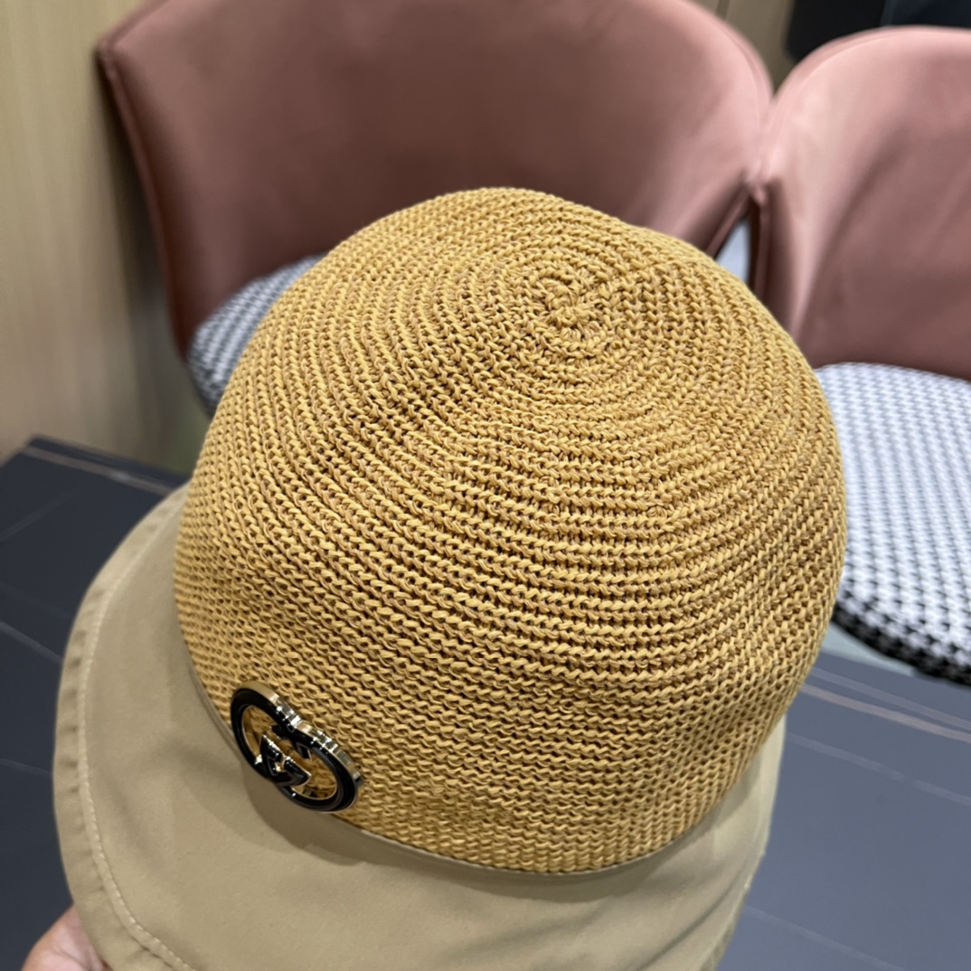 
古奇GUCCI渔夫帽原单品质火爆来袭 🔥🎩 工艺非常精美 高档大气上档次！低调奢华，方便携带！跑量！