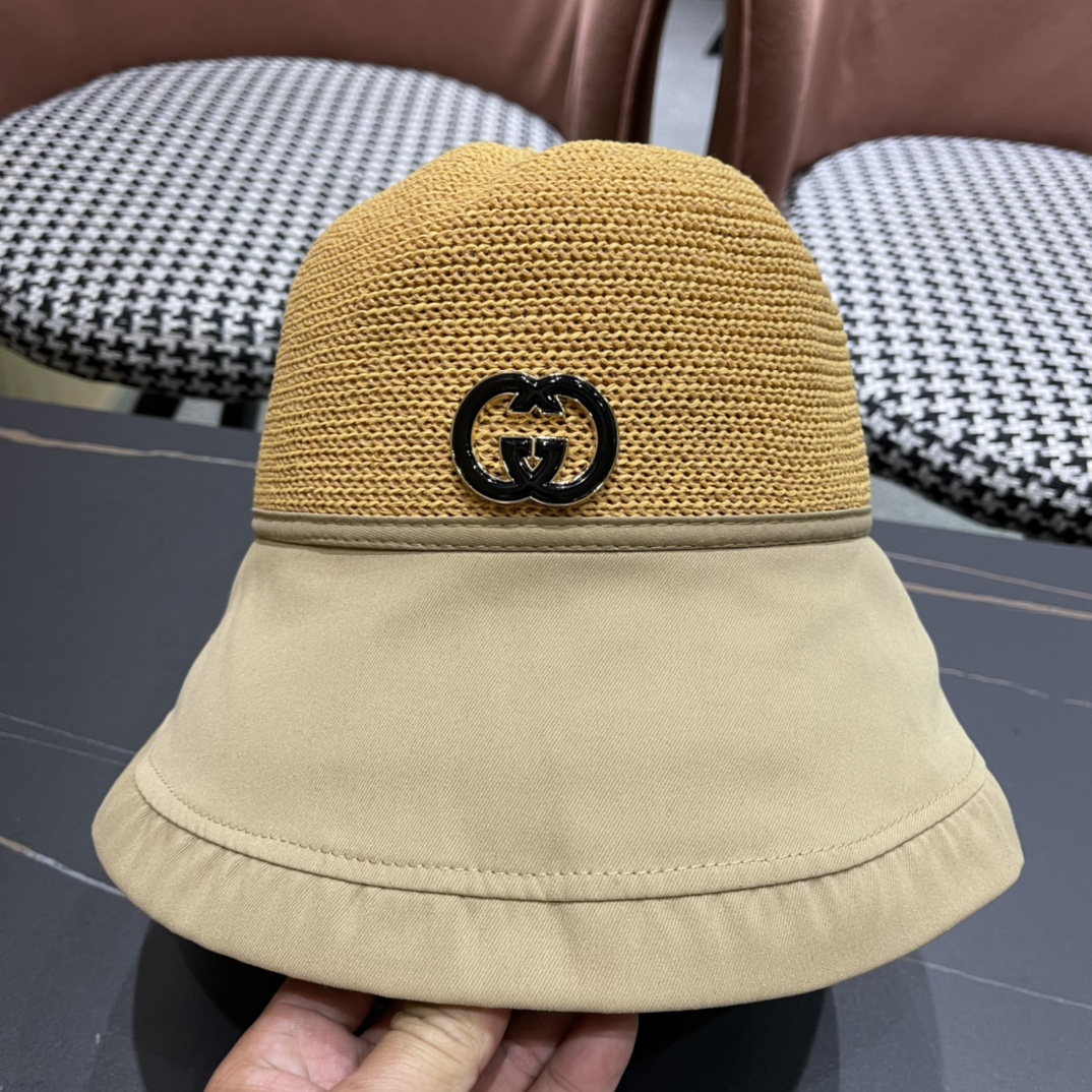 
古奇GUCCI渔夫帽原单品质火爆来袭 🔥🎩 工艺非常精美 高档大气上档次！低调奢华，方便携带！跑量！
