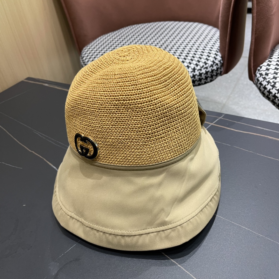 
古奇GUCCI渔夫帽原单品质火爆来袭 🔥🎩 工艺非常精美 高档大气上档次！低调奢华，方便携带！跑量！