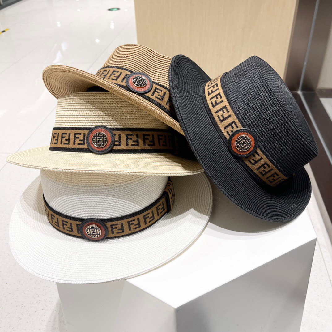 NO:194408,FD Fendi new straw hat, Rafia making, presbyterian FF fabric, essential for celebrity, head circumference 57cm hat, fisherman hat, baseball hat, knit hat, hat, fendi, espadrilles, hats19860909FD芬迪新款草帽,拉菲草制作,拼老花FF面料,名媛必备,头围57cm帽子渔夫帽棒球帽针织帽,帽子,fendi,espadrilles,hats,hat