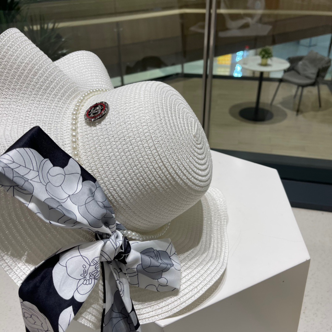 【CHANEL香奈儿】2026新款小香风草编度假风盆帽草帽，大牌风～出街旅行单品
