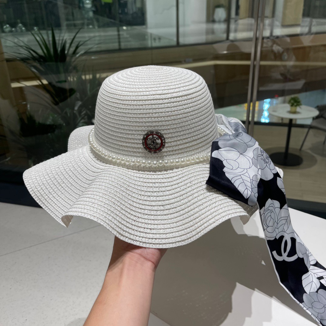 【CHANEL香奈儿】2026新款小香风草编度假风盆帽草帽，大牌风～出街旅行单品