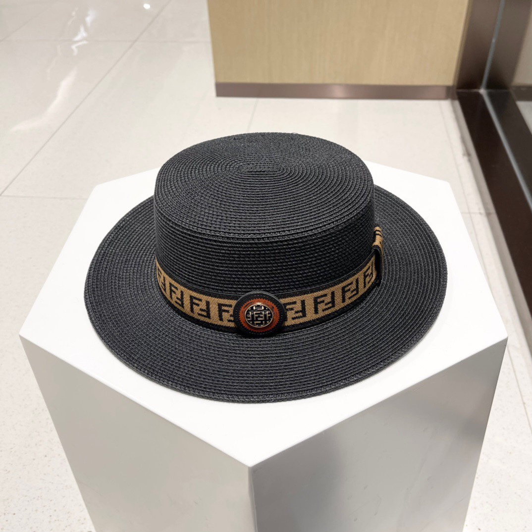 NO:948431,FENDI Fendi's new straw hat, made of raffia, with presbyopic FF fabric, a must-have for ladies, head circumference 57cm hat, straw hat, fisherman hat, baseball cap, hat, fendi, fendi, espadrilles, hats19860909FENDI芬迪新款草帽,拉菲草制作,拼老花FF面料,名媛必备,头围57cm帽子草帽渔夫帽棒球帽,帽子,fendi,fendi,espadrilles,hats,hat
