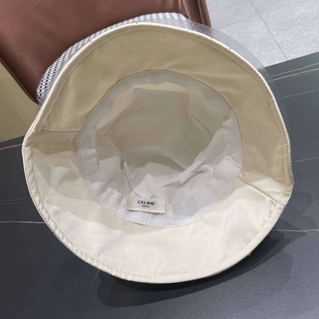  赛琳celine2024新款渔夫帽子女春夏时尚薄款优雅气质旅游出行防晒遮阳帽