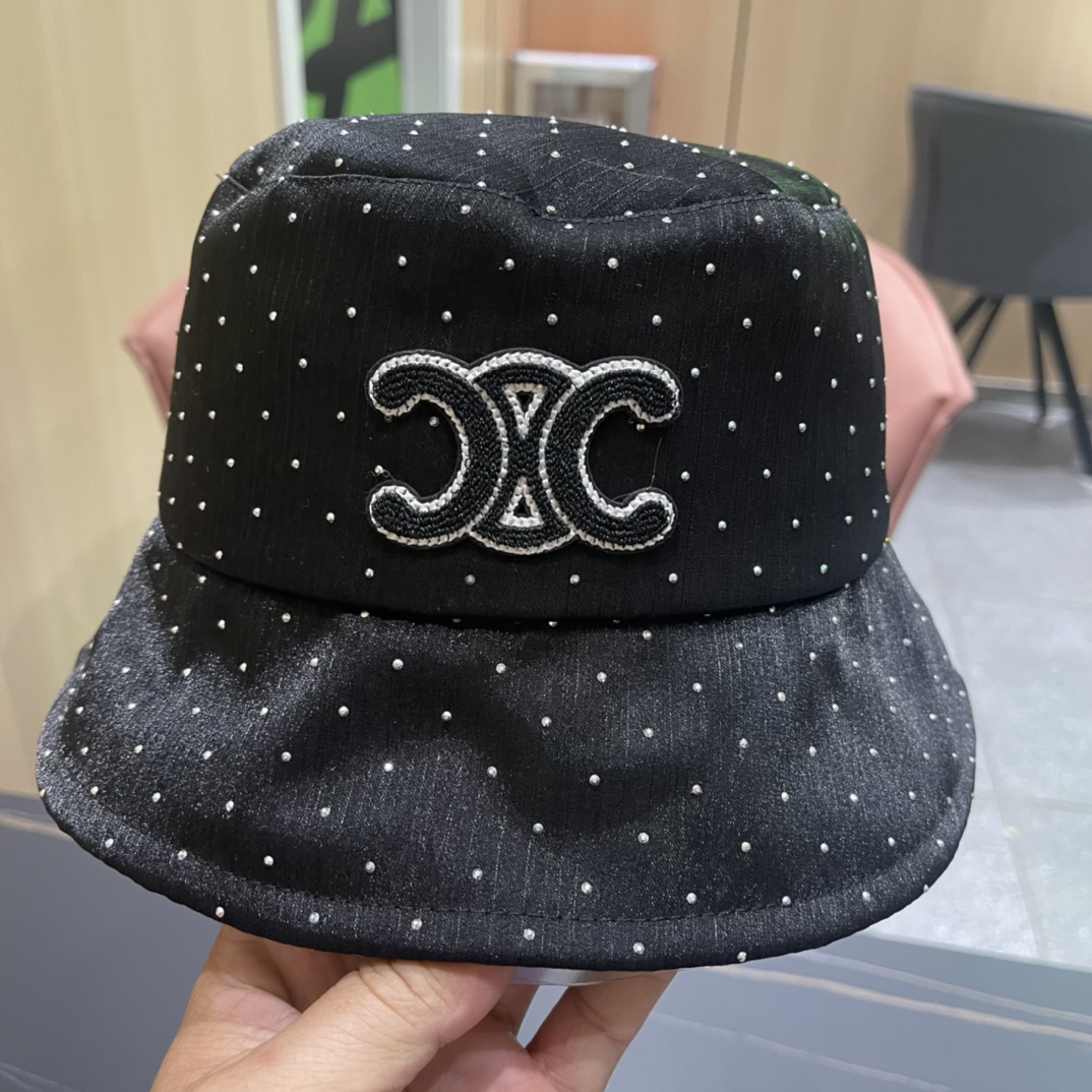  赛琳celine2024新款渔夫帽子女春夏时尚薄款优雅气质旅游出行防晒遮阳帽