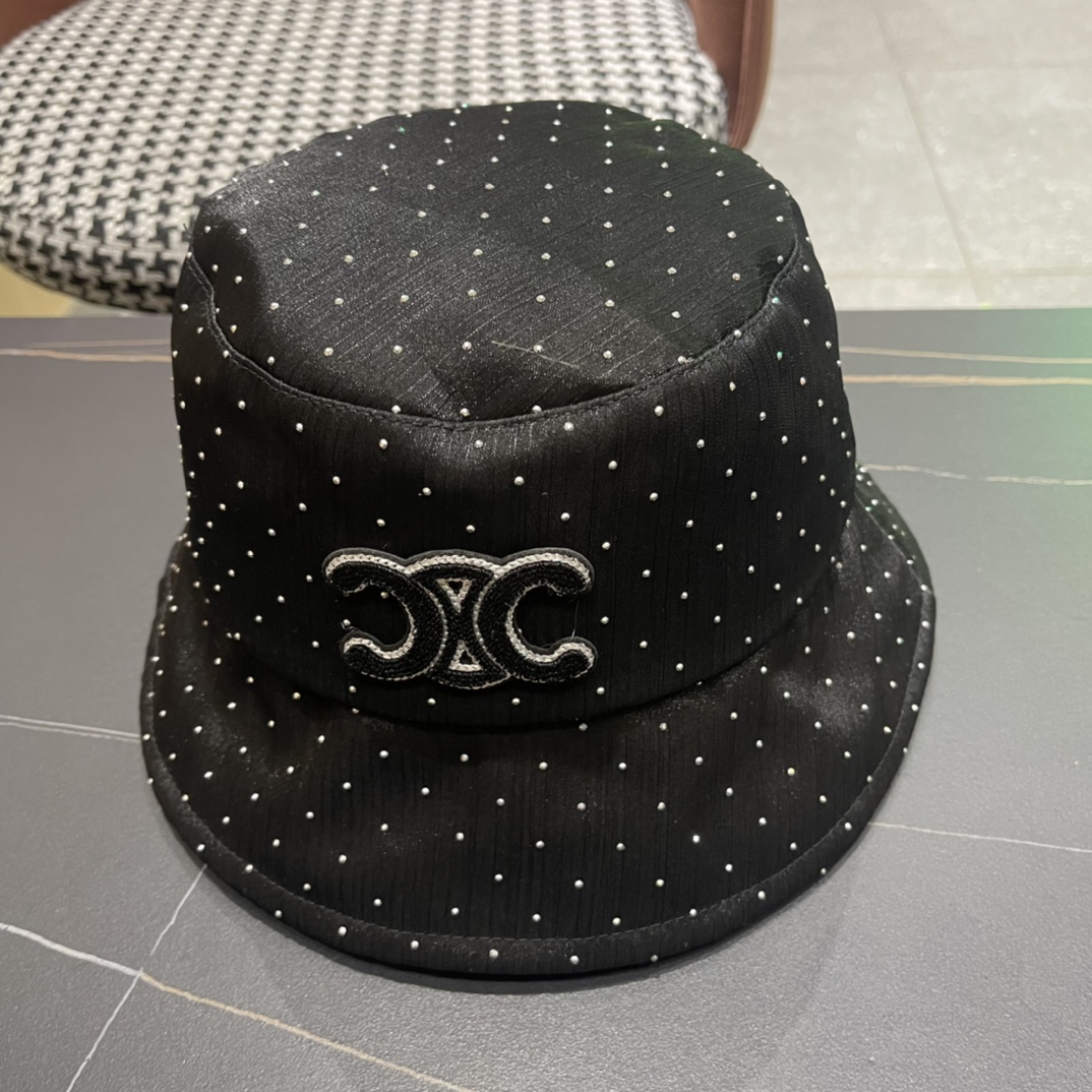  赛琳celine2024新款渔夫帽子女春夏时尚薄款优雅气质旅游出行防晒遮阳帽