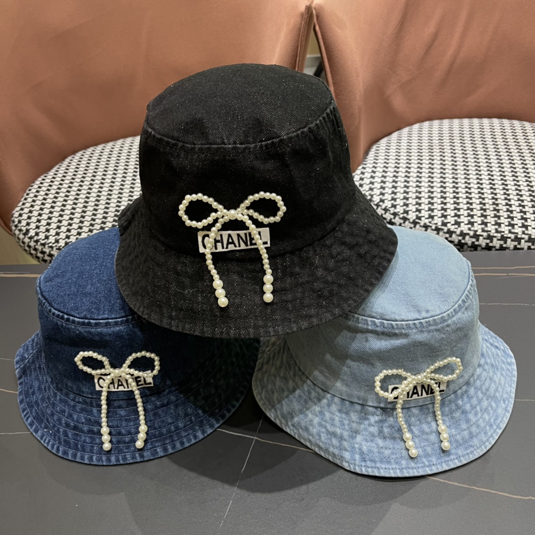 Chanel香奈儿 Sombrero de vaquero 2024 para mujer, sombrero de pescador para todas las estaciones, para exteriores, montañi…
