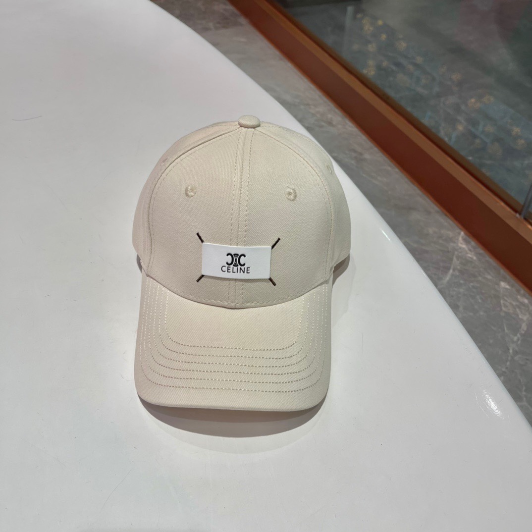 【CELINE赛琳】2024. Primavera-Verano nueva gorra de béisbol minimalista, nuevo lanzamiento, estilo de marca fácil de combin…