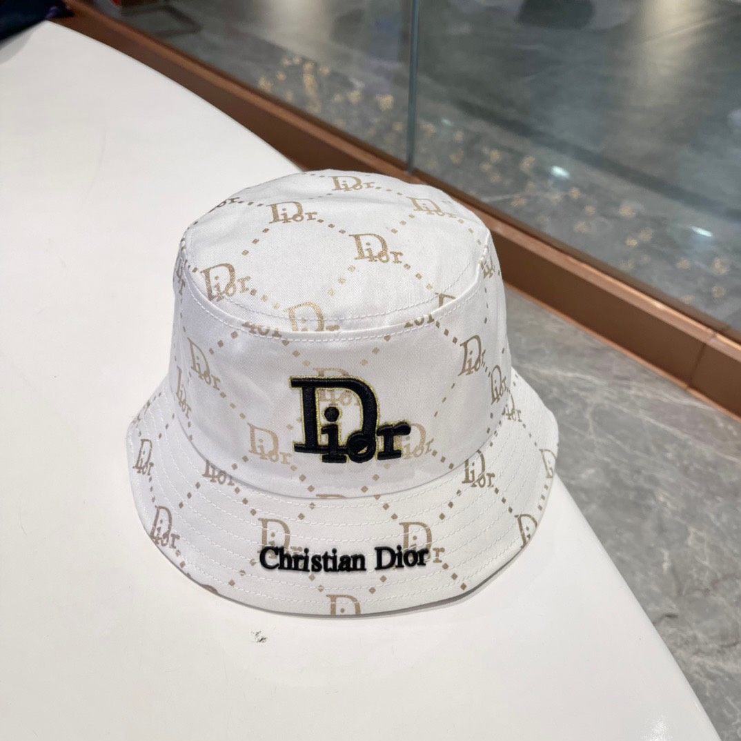 Dior sombrero de pescador primavera/verano 2024, sombrero de cubo casual, versátil, circunferencia de cabeza 57 cm somb…