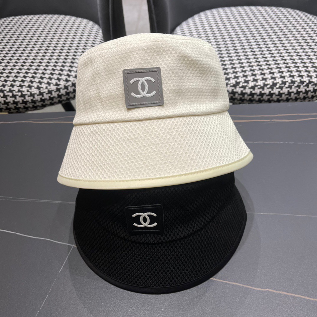 Chanel香奈儿 nuevo sombrero de pescador estilo dama elegante 2024, plegable, fácil de llevar de viaje. Sombreros: sombrero…