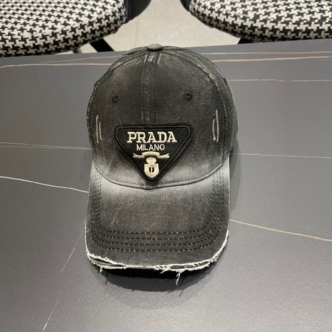 普拉达Prada2024新款经典三角标棒球帽日常刚需颜色完美帽型正点简直谁戴都好看质量超赞