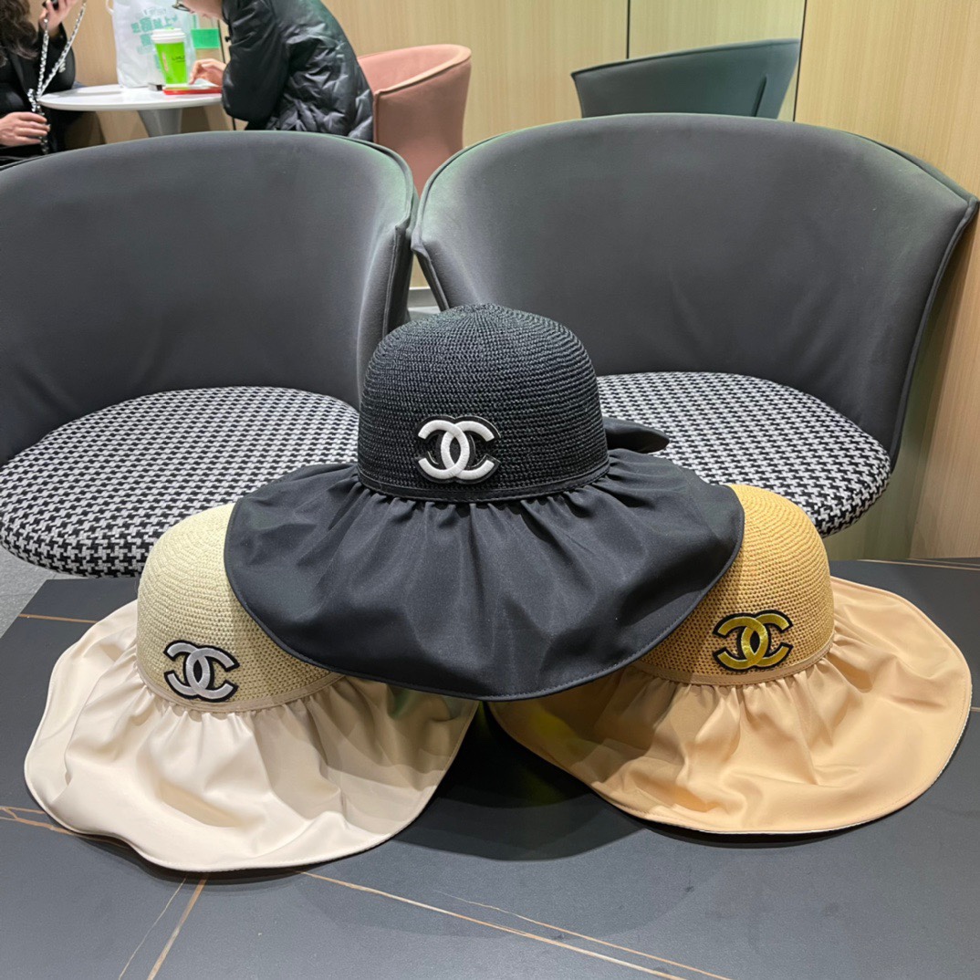 NO:195471,Chanel Chanel big hat brim color block sun hat women summer fisherman hat thin sun protection sun hat fisherman hat baseball hat knit hat, hat, chanel, chanel, espadrilles, hats19860909香奈儿Chanel大帽檐拼色遮阳帽子女夏季渔夫帽薄款防晒防紫外线太阳帽帽子渔夫帽棒球帽针织帽,帽子,chanel,chanel,espadrilles,hats,hat