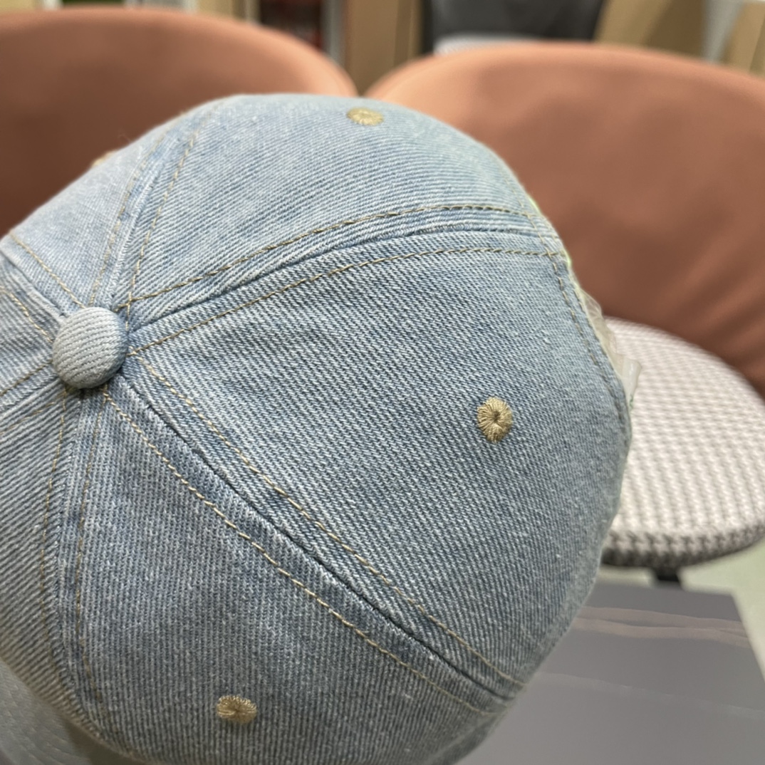  新款出货 HERMÈS (爱马仕)最新款牛仔棒球帽，时尚帅气质量超赞！