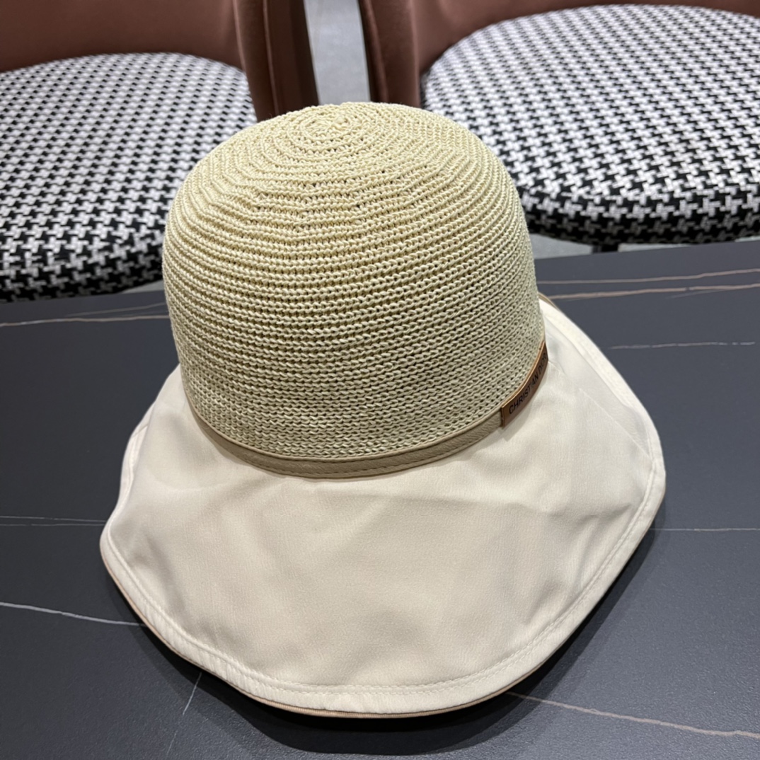  DIOR迪奥 2女款2024新款夏天透气防晒遮阳帽显脸小