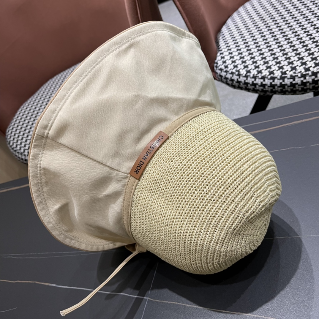  DIOR迪奥 2女款2024新款夏天透气防晒遮阳帽显脸小