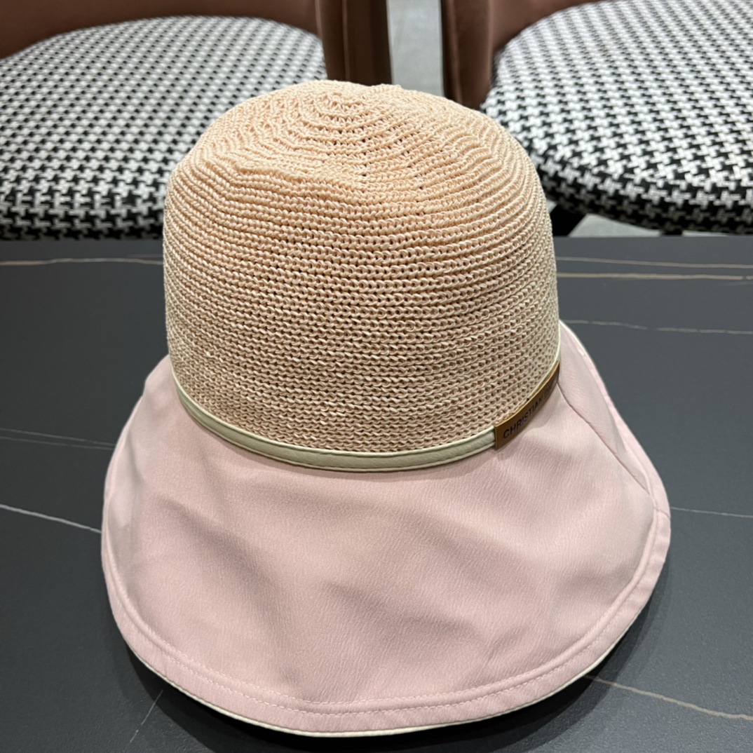  DIOR迪奥 2女款2024新款夏天透气防晒遮阳帽显脸小