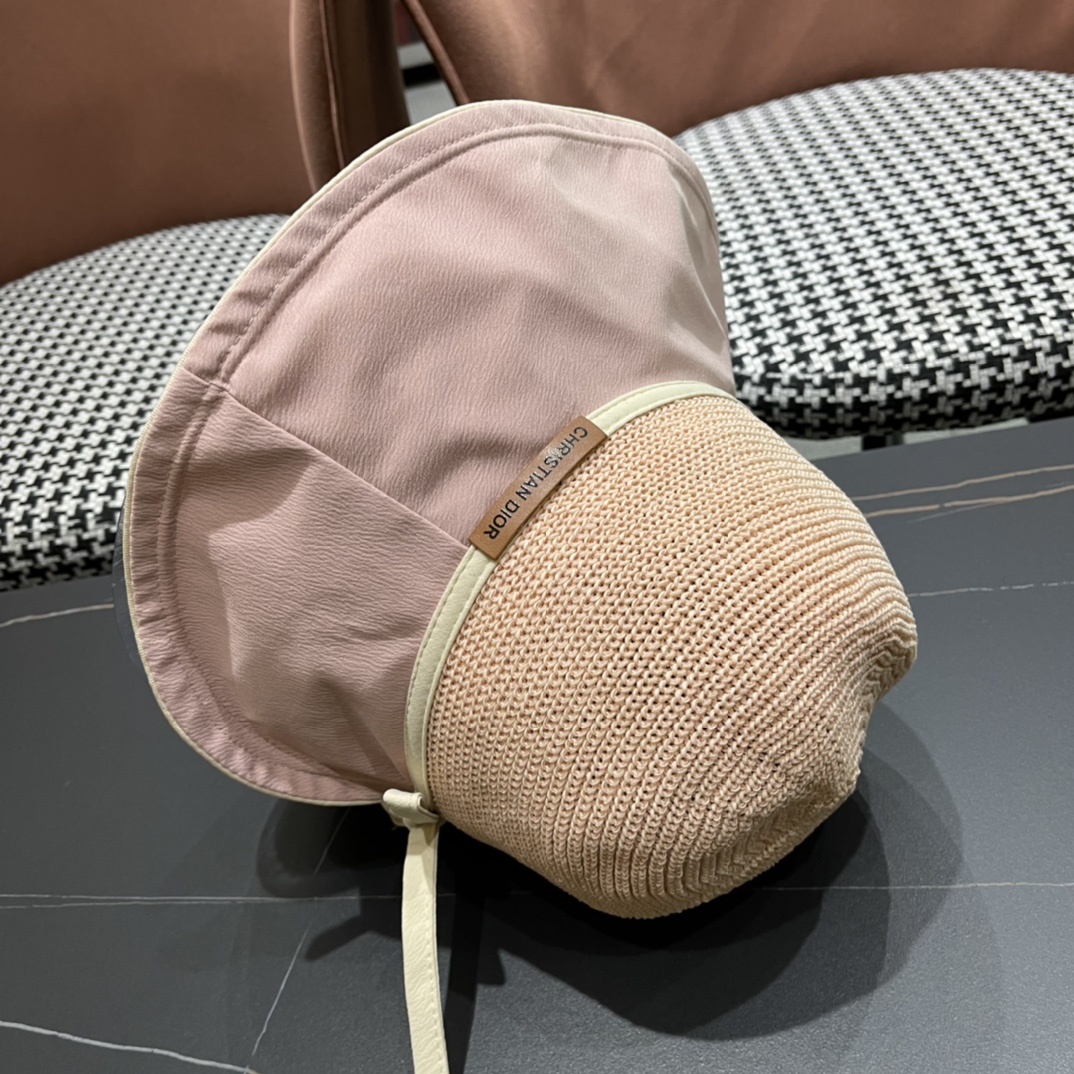  DIOR迪奥 2女款2024新款夏天透气防晒遮阳帽显脸小