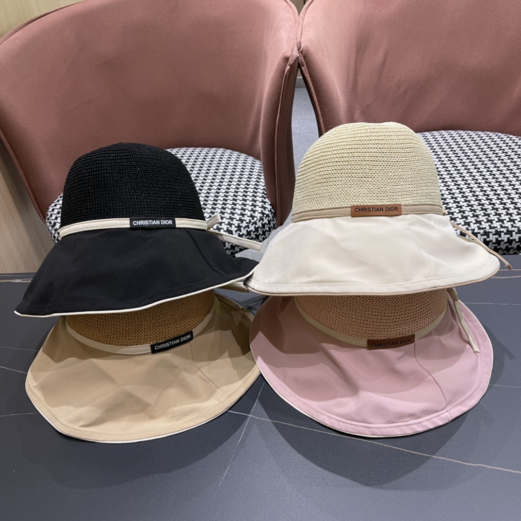 NO:195551,DIOR 2 women's new summer breathable sun protection sun hat showing face small hat fisherman hat baseball hat knit hat, hat, dior, dior, espadrilles, hats19860909DIOR迪奥 2女款新款夏天透气防晒遮阳帽显脸小帽子渔夫帽棒球帽针织帽,帽子,dior,dior,espadrilles,hats,hat