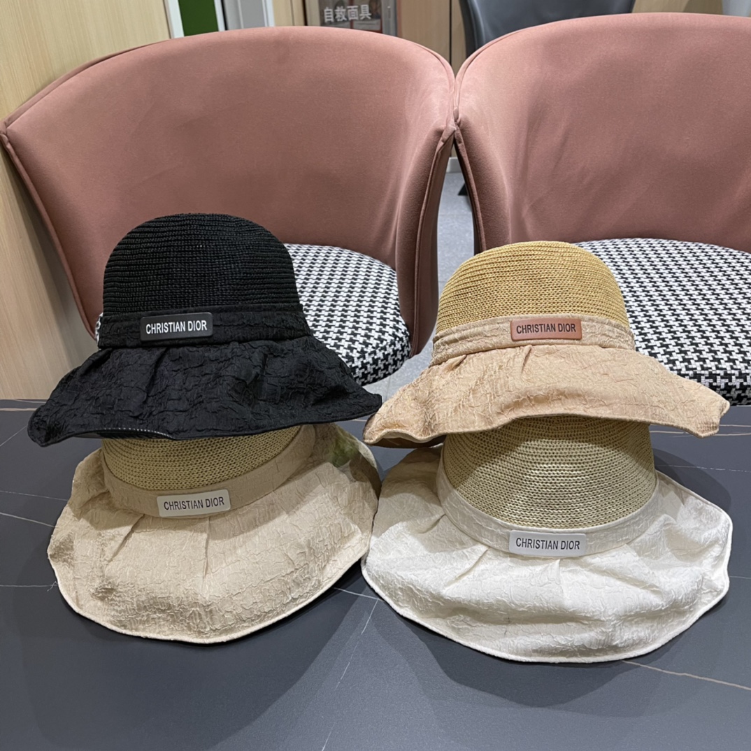 【DIOR】2024 nuevo modelo popular, sombrero de pescador minimalista, muy fácil de combinar, ¡cómpralo ya! Sombreros de pe…