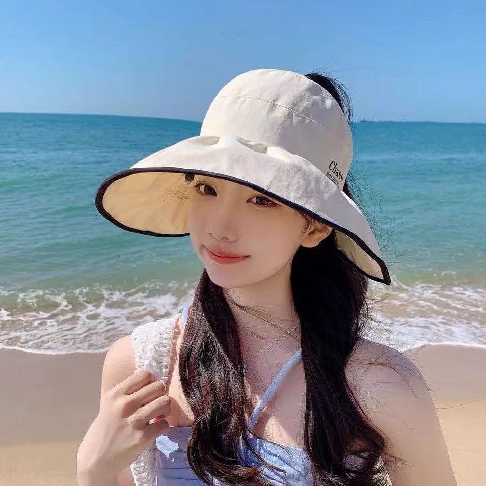 Dior sombrero de pescador de ala ancha para protección solar, estilo dama elegante, ligero y plegable, fácil de llevar,…