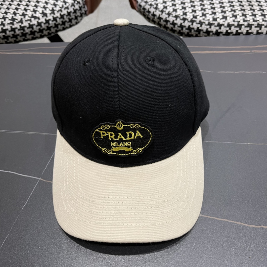 PRADA普拉达2024新品棒球帽时尚潮流高端做工！细节看实拍哦