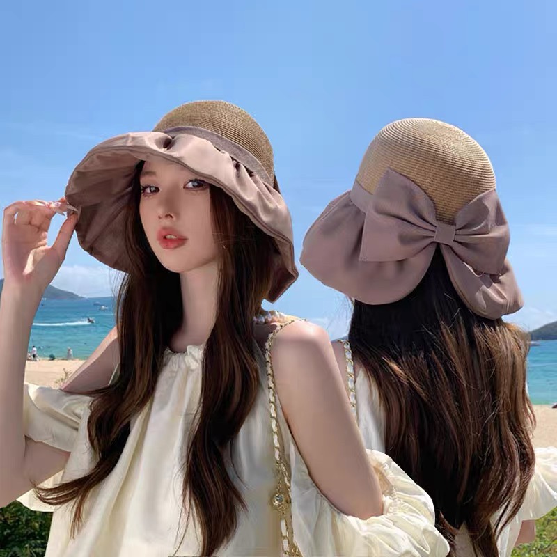 CELINE赛琳渔夫帽 女春夏韩版百搭显脸小遮阳盆帽大檐帽