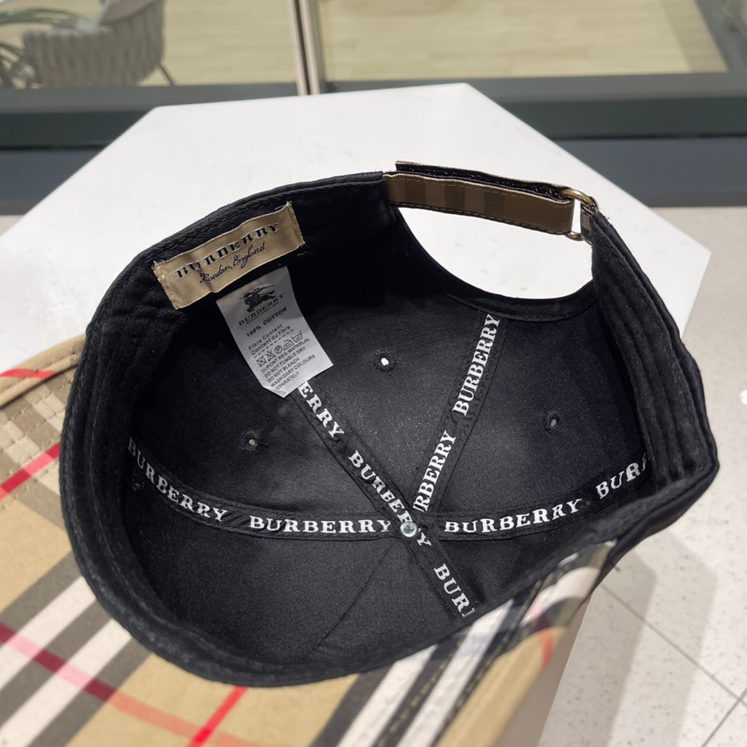 巴宝莉2022专柜新款刺绣棒球帽大牌同步超好搭配出货！