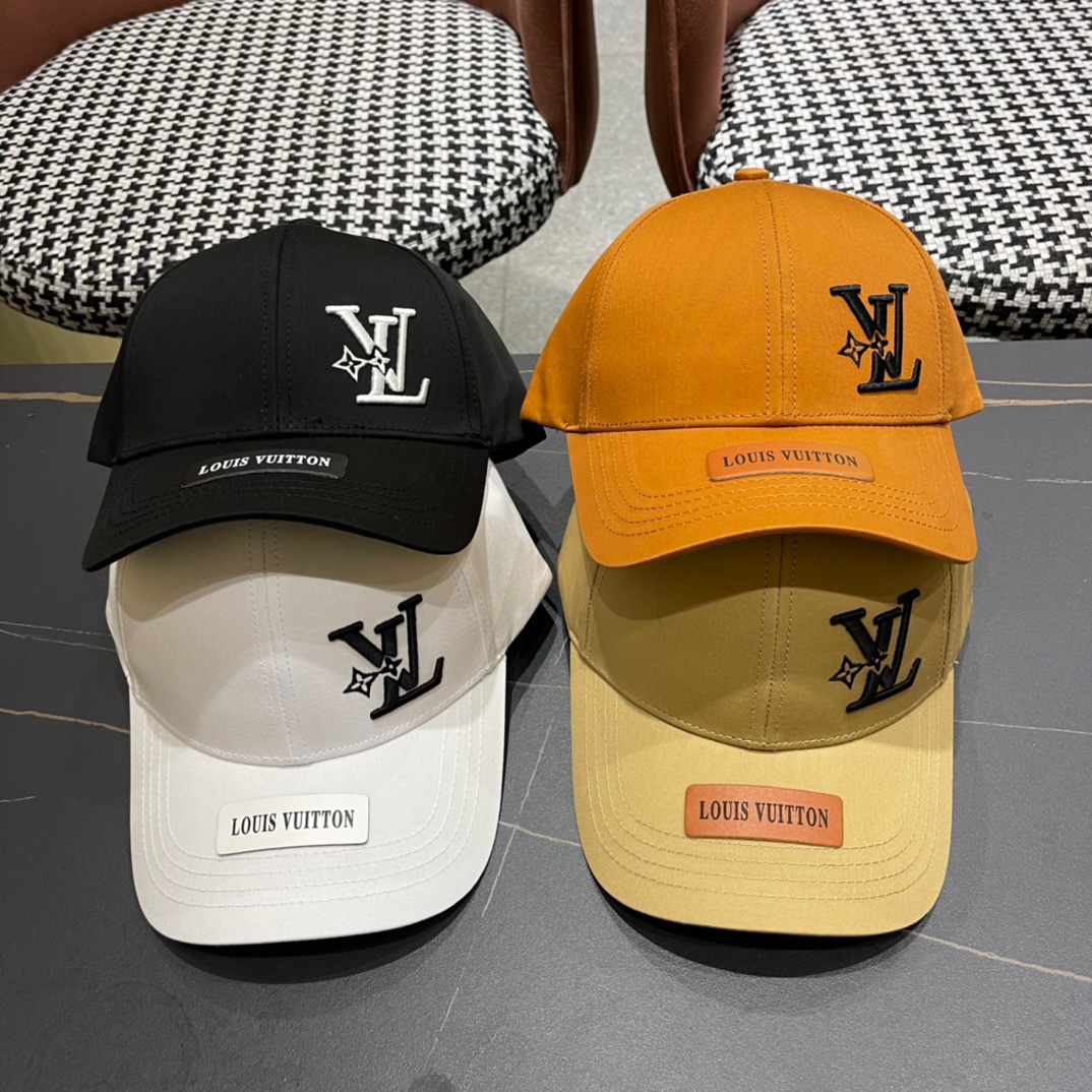 Nueva gorra de béisbol original de LV (Louis Vuitton), réplica 1:1 hecha a medida, bordado de alta calidad, trabajo fin…