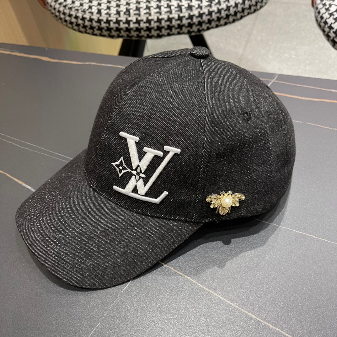 LV路易威登新款原牛皮棒球帽1:1开模订制小方格时尚帅气质量超赞基础头围56贴片可调节