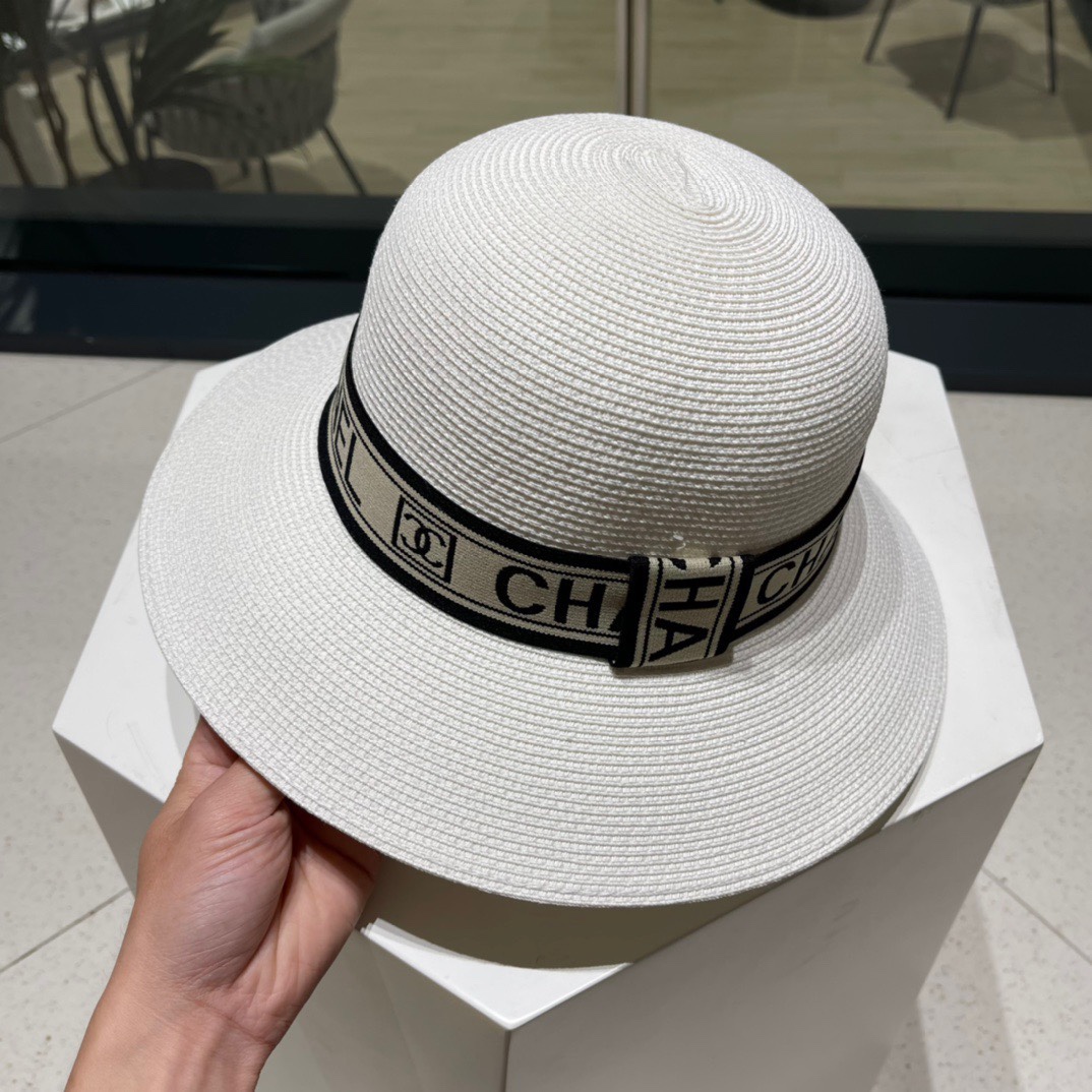 Chanel香奈儿 春夏季新款草帽，沙滩太阳帽，细草制作，头围57cm