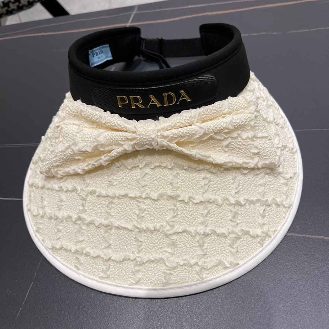 [Prada Hats]Prada rada Korean chanel style sunscreen hat, women