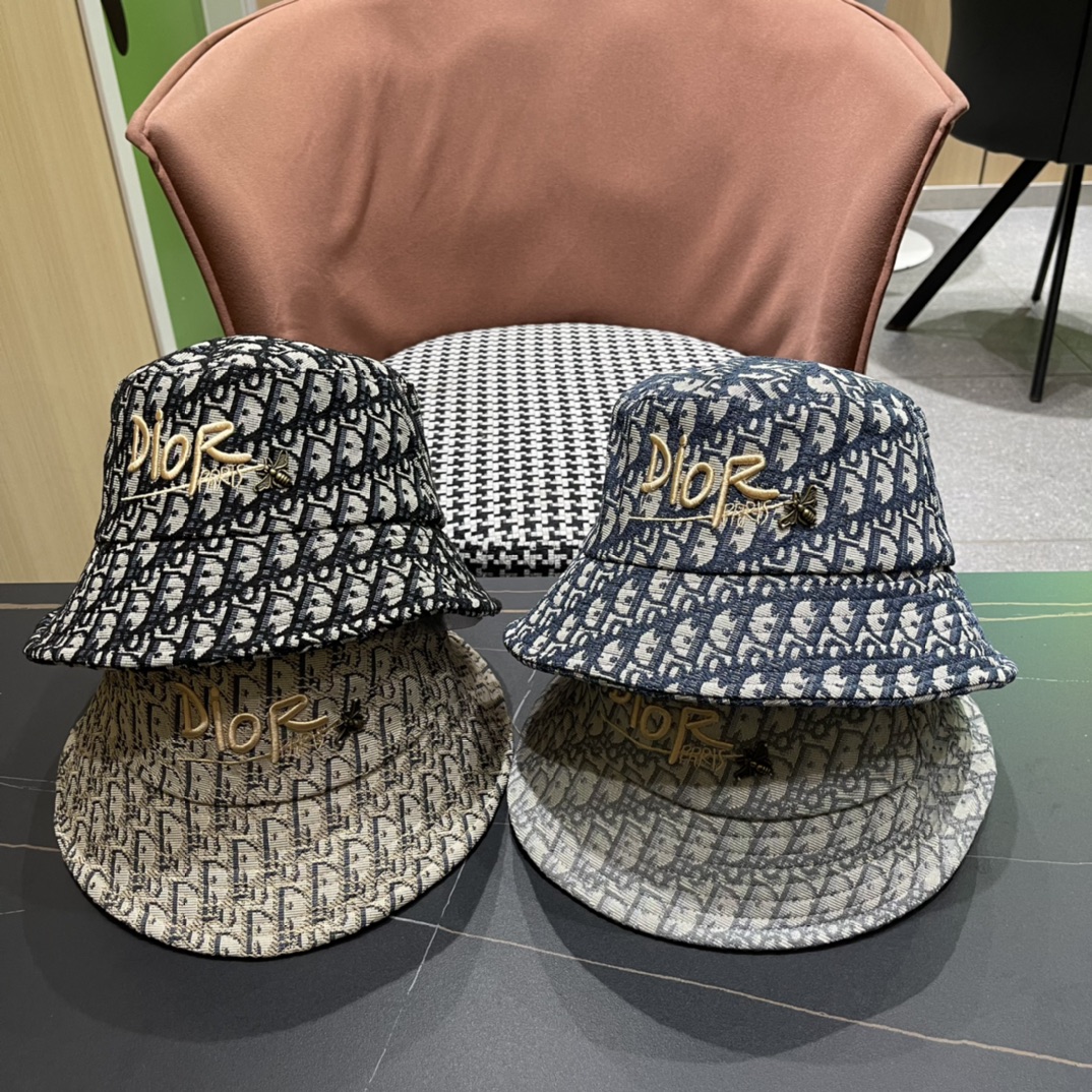 Dior nuevo sombrero de pescador original, exquisito y elegante, muy genial y moderno, agotado en tiendas, calidad excel…